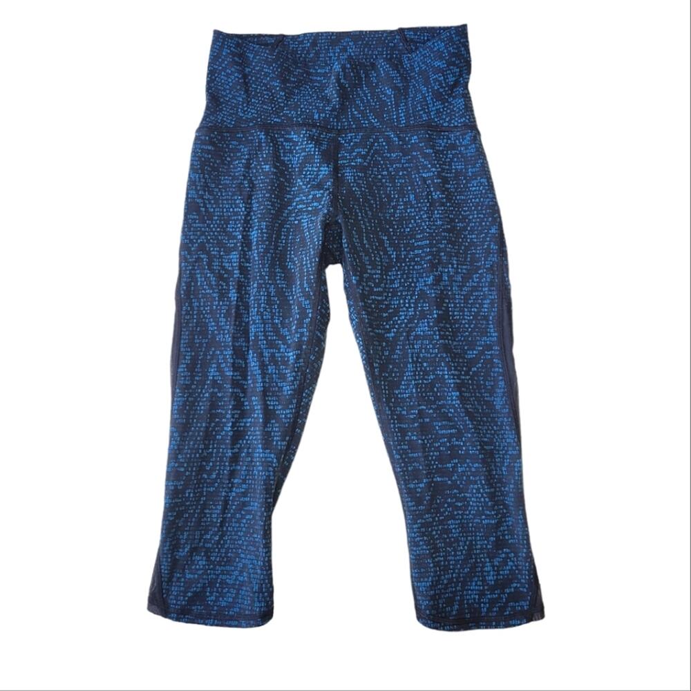 Lululemon Train Times Crop 17" Pulse Capri Black size 6